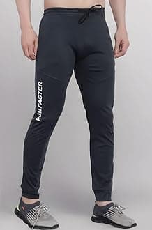 BLUE STAR SHARK Men's Slim Fit Track Pants – Joggers for Running, Gym, Sports, and Casual Wear | Multipurpose Activewear Lower for Men & Boys | Stylish Summer Trousers & Night Pants