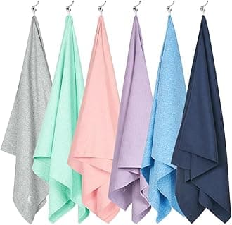 Dock & Bay Beach Towel - Quick Dry, Sand Free - Compact, Lightweight - 100% Recycled - Includes Bag - Set of 6 - Essentials, Extra Large (200x90cm, 78x35)