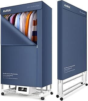 Avira Electric Cloth Dryer Machine 2000W | Foldable & Portable Drying Stand with Remote Control | Large Capacity, Energy-Efficient Indoor Clothes Dryer for Home Use | Compact & Quick Drying Machine.