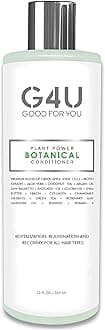 Natural and Sulfate Free Hair Conditioner For Men and Women. For All Hair Types, Damaged, Dry, Color Treated. Plant Based Ingredients. Mild and Gentle. Ideal For Home, Spas, Salons. 12 Fl Oz.