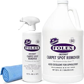 32 oz Instant Carpet Spot Remover Carpet Cleaner with Reusable Cleaning Cloth - Removes Pet Accidents, Grease, Red Wine and More (1 Pack + Refill)