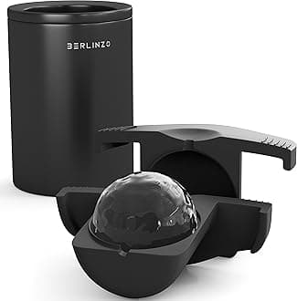 Berlinzo Premium Clear Ice Ball Maker Mold - Large 2.4-Inch Crystal Clear Ice Balls for Whiskey, Cocktails, and Bourbon - Easy-to-Remove Ice Sphere Mold - (Ice Storage Bag Not Included)