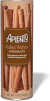 - Aplenty, Chocolate Rolled Wafers, 5 Oz