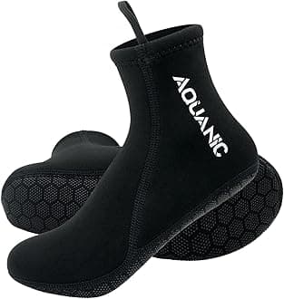 nitescuba Neoprene Socks, 2.55mm Thermal Wetsuit Socks for Man Woman, Anti-slip Scuba Diving Socks Waterproof Shoes for Snorkeling Swimming Surfing Wading Sailing Outdoor Water Sports