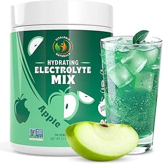 Electrolyte Powder – Zero Sugar Crisp Apple Hydration Mix | 90 Servings | Keto, Vegan, Gluten-Free | Natural Electrolytes for Muscle Recovery, Energy & Cramp Support | for Women, Runners, Athletes