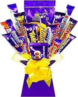 Chocolate Bouquet full of Dairy Milk Chocolate Bars - This Chocolate Hamper is Perfect for Birthday Gifts For Men or Women