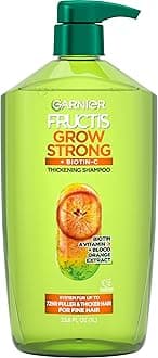 Fructis Grow Strong Thickening Shampoo for Fine Hair, Biotin-C, 33.8 Fl Oz, 1 Count (Packaging May Vary)