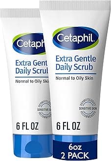 Exfoliating Face Wash, Extra Gentle Daily Face Scrub, Gently Exfoliates & Cleanses, For All Skin Types, Non-Irritating & Hypoallergenic, Suitable For Sensitive Skin, 6 Fl Oz, Pack of 2