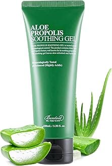 BENTON Aloe Propolis Soothing Gel, 3.38 fl oz – Lightweight After-Sun Moisturizer for Face, Travel-Friendly Size, Organic Aloe Vera