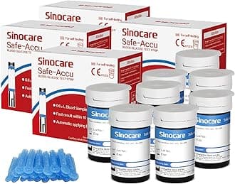 Sinocare Blood Glucose Strips X200 Only for Safe Accu Blood Glucose Monitor