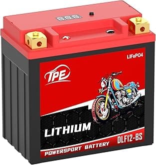 Lithium DLF12-BS, 12V 7AH 460-540CCA Motorcycle Battery for ATV, Jet Ski, Riding Mower, Scooter, PWC & More