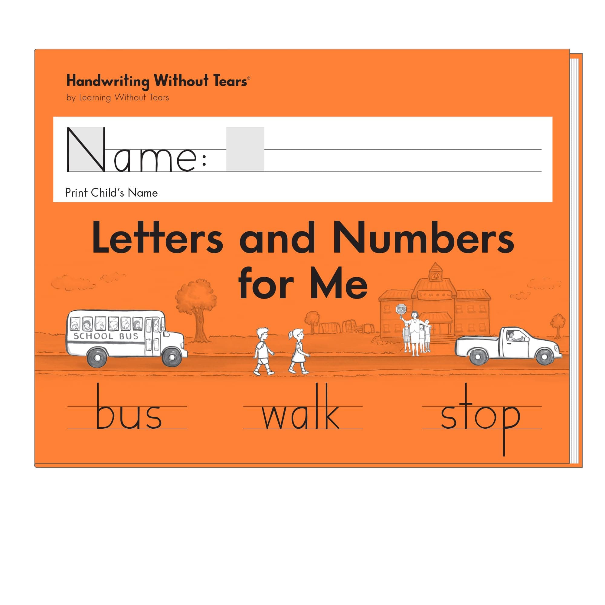 Learning Without Tears - Letters and Numbers for Me Student Workbook, Current Edition - Handwriting Without Tears Series - Kindergarten Writing Book - Capital Letters, Numbers - For School or Home Use