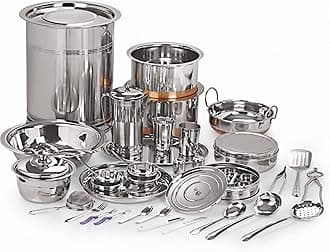 neelamStainless Steel Premium 101 pc Wedding Dinner Set