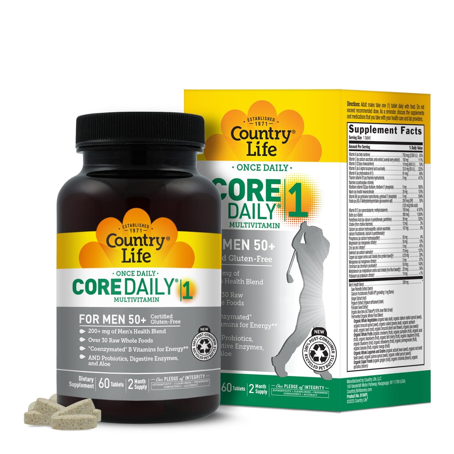 Core Daily-1 Men 50+ Tablets 60'S