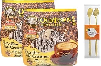 Old Town White Coffee Combination Set - Malaysia Old Town 2 in 1 Coffee & Creamer White Coffee - 15 Sticks x 25 g (2 Packs )