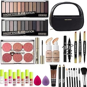 Professional Makeup Set Full Kit All in One Makeup Kit with Cosmetic Bag for Women/Girls&Teenager&Beginners Include Eyeshadow/Eyeliner/Foundation(US-C2-2)