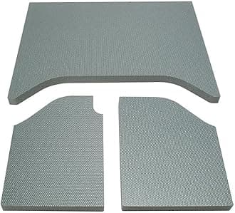 050134 Boom Mat Grey Sound Deadening Headliner Compatible with 2-Door Jeep Wrangler (2007-2010)