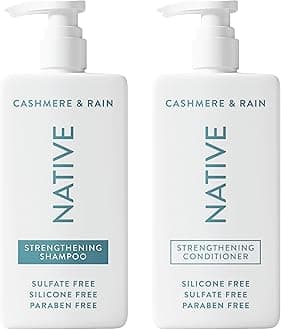 Cashmere & Rain Shampoo and Conditioner Contain Naturally Derived Ingredients | All Hair Types, Color & Treated, Fine to Dry Damaged, Sulfate & Dye Free - 2-Pack