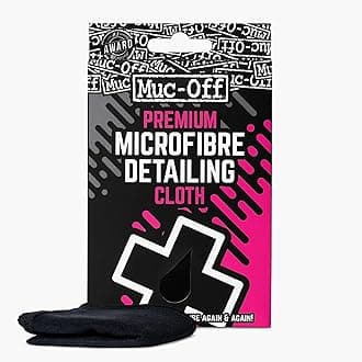 Muc-Off Muc Off Premium Microfibre Detailing Cloth - Travel Sized, Cleaning And Polishing Cloth - Ideal For Use On Delicate Finishes, Black