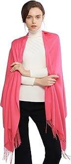 RIIQIICHY Women's Scarf Pashmina Shawls and Wraps for Evening Dress Bridesmaid Wedding Bridal Winter Warm Long Large Scarves