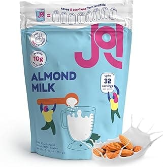Almond Milk Plant-Based Milk Powder, Non-Dairy Milk Substitute, No Preservatives, No Gums, No Added Sugar, Vegan, Non-GMO, Kosher, 10g Protein per Serving, Up to 32 Servings, 1.42 lb (644 g)