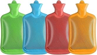 Hot Water Rubber Bottle bag for Pain Relief Therapy Multicolor (Pack of 4)