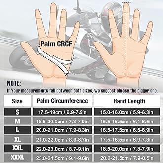 COFIT Motorcycle Gloves for Men and Women, Full Finger Touchscreen Motorbike Gloves for BMX ATV MTB Riding, Road Racing, Cycling, Climbing - Black XXXL