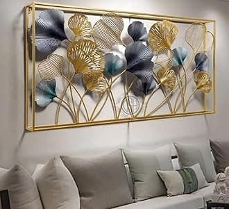 DSH CRAFTING YOUR CURIOSITY Metal Wall Art Wall Sculptures Hanging Perfect For Home Decorations Living Room Bedroom. (07-DOUBLEframe)