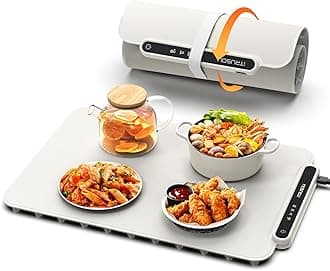 Food Warming Mat, iTRUSOU Electric Warming Tray Full Surface Heating to Keep Food Warm or Thawing, Versatile Food Warmer with 3 Temperature Setting for Parties Buffets Gatherings Holidays Daily Use