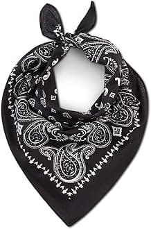 Bandana Scarf for Men and Women - Premium Cotton Stylish & Versatile Paisley Bandanas - Perfect Neck and Head Wear for Summer, Winter and Sports