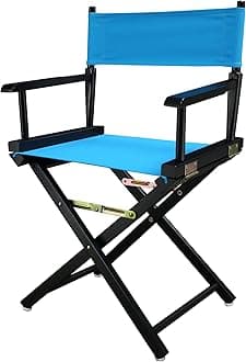 Casual Home 200-02/021-27 Director Chair 18" - Classic Height BlackFrame/Turquoise Canvas