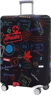 Travelkin Luggage Cover Washable Suitcase Protector Anti-scratch Suitcase cover Fits 18-32 Inch Luggage (M)