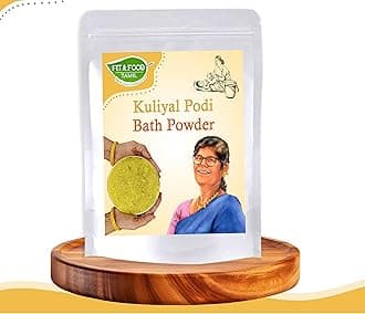 Fit and Food Tamil Herbal Bath Powder, 1kg - Nalangu Maavu, Kuliyal Podi, Natural Snana Choorna, Ubtan Body Scrub, Ayurvedic Exfoliating & Acne Fighting Turmeric Powder