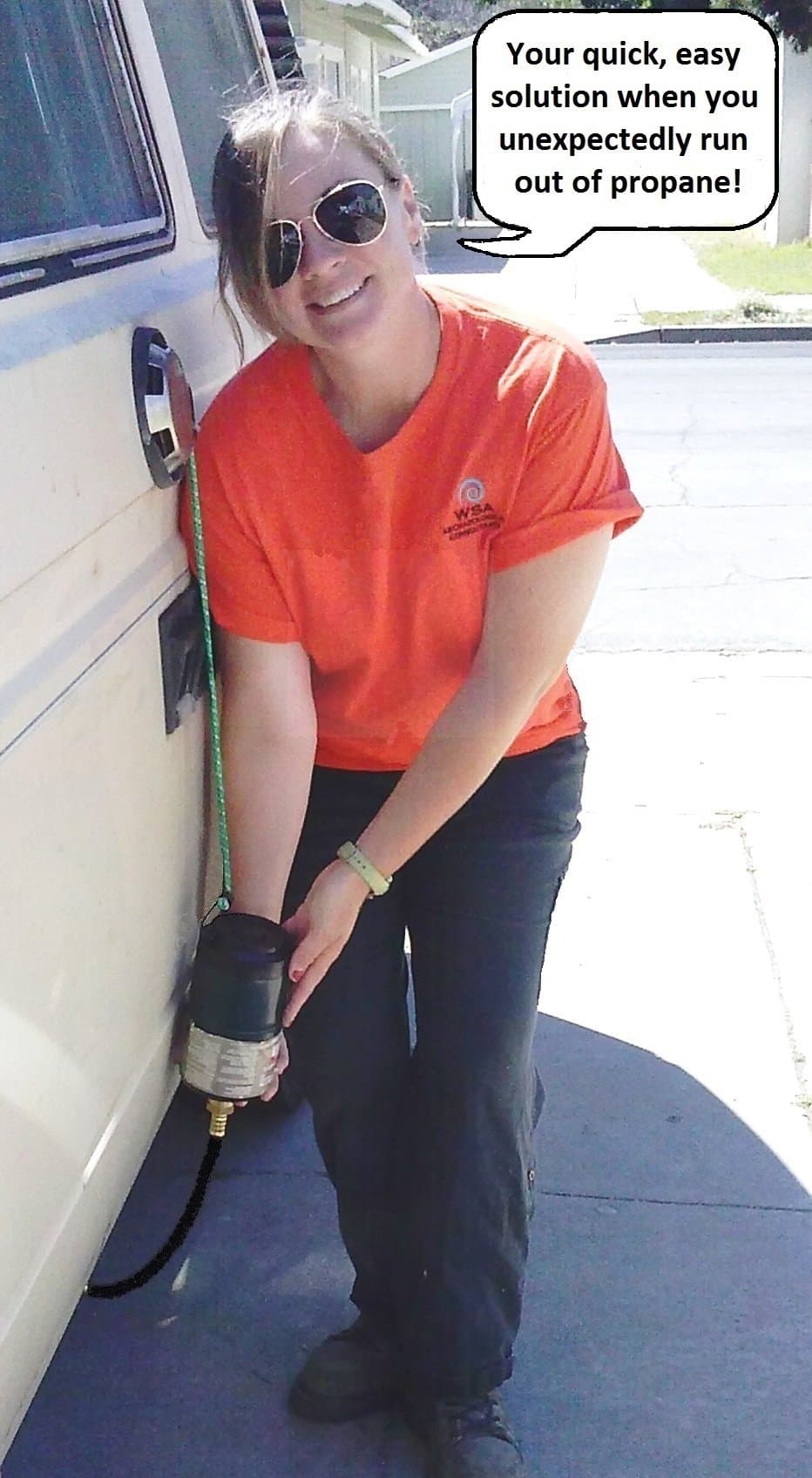 Propane Temporary Refill Adapter for Westy & Eurovan