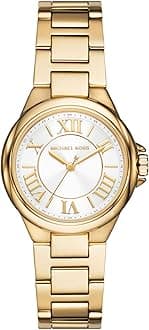 Michael Kors Camille Watch for Women, 33mm Quartz Chronograph Movement with Stainless Steel Strap