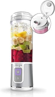 Ninja Blast Portable Blender, 530ml, Leakproof Lid & Sip Spout, Rechargeable, Portable Smoothies, Protein Shakes, Blends Ice & Frozen Fruit, White, BC151MEWH, 2 Years Warranty