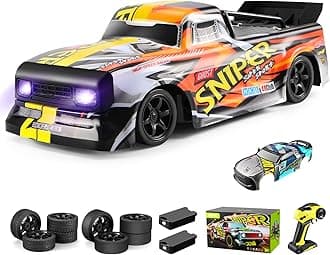 4DRC Rc Car, 2.4Ghz High Speed RC Drift Car, 4WD Drifting Racing Remote Control Monster Truck 30+ KM/H, All Terrain Off Road Truck for Adult & Kids Age 8-12 Gift