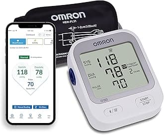 Silver Blood Pressure Monitor for Home Use & Upper Arm Blood Pressure Cuff - #1 Doctor & Pharmacist Recommended Brand - Clinically Validated - Connect App