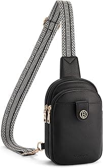 Small Sling Bag Crossbody Bags for Women Trendy Crossbody Purse Leather Chest Bag