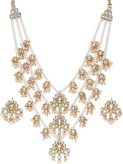 Jewellery Set For Women (Golden) (ZPFK8689)