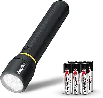 ENERGIZER LED Flashlight Vision PRO, Ultra Bright 1000+ Lumens, IPX4 Water Resistant, Aircraft-Grade Aluminum LED Light, Rugged Metal Flash Light for Outdoors, Emergency Power Outage, Black