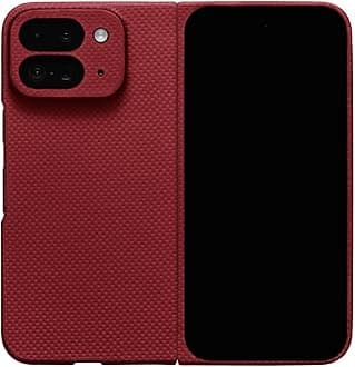 Compatible with Pixel 9 Pro Fold | Crimson | Durable Pixel 9 Pro Fold Phone Case | 0.6mm Thin Aramid Fiber, 10 Grams, Precision Lasercut, Full Camera Protection, Nonslip Matte Finish