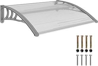 Outsunny Door Canopy Awning Outdoor Window Rain Shelter Cover for Front/Back Door Porch Clear 100 x 75cm