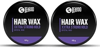 Beardo Xxtra Stronghold Hair Wax, 100 gm (Pack of 2) | Crystal Hair Wax for Men | Styling Wax for Glossy Finish & Shine | Strong Hold