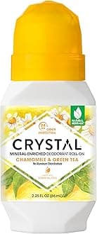 CRYSTAL, Mineral-Enriched Deodorant Roll-On, Chamomile & Green Tea, 2.25 fl oz (66 ml)
