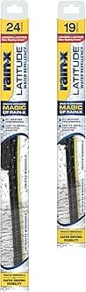 Rain-X 810160 Repellency Water Repellent Wiper Blades, 24" & 19" Windshield Wipers, All Weather Streak-Free for Enhanced Visibility w/ Water Repellency Formula