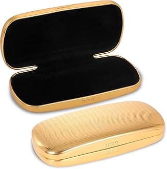 Metal Eyeglass Case, Glasses Case Hard Shell, Aluminum Spectacles Sunglasses Case for Men Women, Reading Glasses Holder