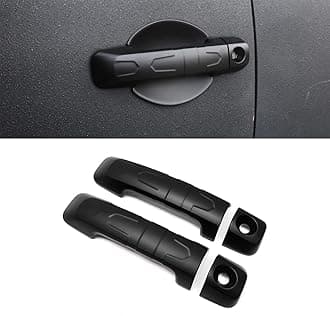 4pcs Black Car Exterior Door Handle Cover for Toyota FJ Cruiser XJ10 TRD Off Road 2007 2008-2019 2020 2021 2022, Side Body Door Trim