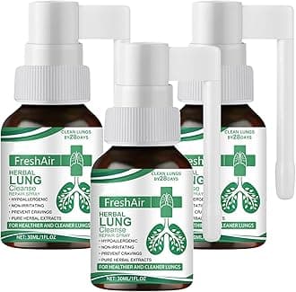 Herbal Lung Cleansing Spray, Lung Cleanse Repair Spray for Healthier and Cleaner Lungs, Powerful Lungs Support & Cleanse & Respiratory, Natural Respiratory Cleanse & Breathe Sprays - 30ml * 3PCS