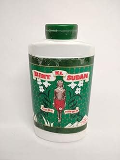 250g Bint El Sudan Talcum Powder, Traditional Green Container